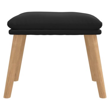 vidaXL Υποπόδιο Μαύρο 45x29,5x35cm Βελούδινο 1 τεμ.