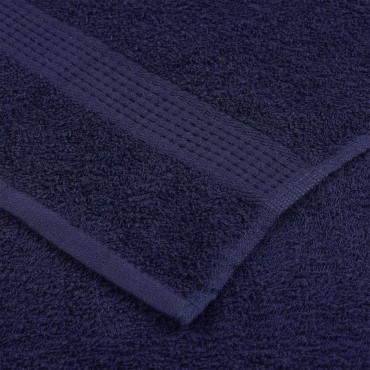 vidaXL Χειροπετσέτες FROGN 2 τεμ. Μπλε Σκούρο Μπλε 50x100 εκ. 360 γρ./τ.μ.