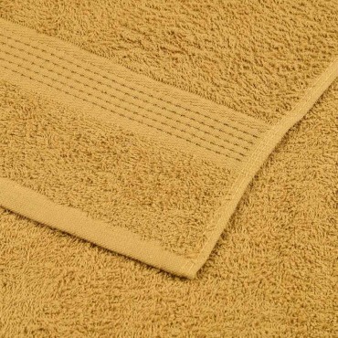 vidaXL Πετσέτες Πλυσίματος FROGN 4 τεμ. Χρυσές 30x30 εκ. 360 γρ./τ.μ.