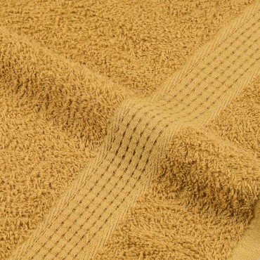 vidaXL Πετσέτες Ξενώνα FROGN 10 τεμ. Χρυσές 30x50 εκ. 360 γρ./τ.μ.