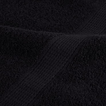 vidaXL Πετσέτες Ξενώνα Premium SOLUND 4 τεμ. Μαύρες 30x50 εκ. 600 γρ./τ.μ.