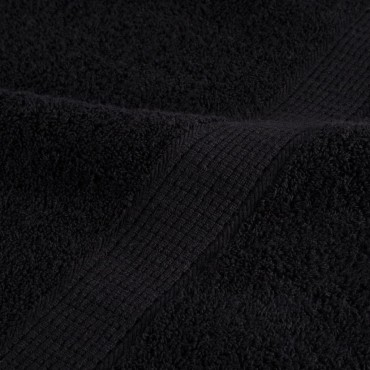 vidaXL Πετσέτες Ξενώνα Premium SOLUND 10 τεμ. Μαύρες 30x50 εκ. 600 γρ./τ.μ.