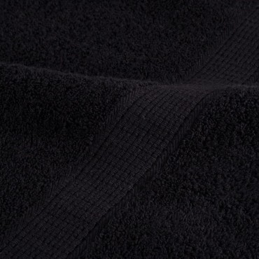 vidaXL Πετσέτες Μπάνιου Premium SOLUND 2 τεμ. Μαύρες 70x140 εκ. 600 γρ./τ.μ.