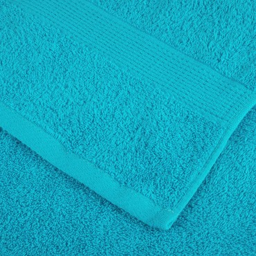 vidaXL Χειροπετσέτες Premium SOLUND 2 τεμ. Τυρκουάζ 50x100 εκ. 600 γρ./τ.μ.