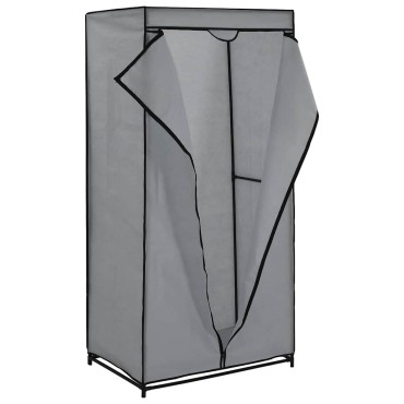 vidaXL Ντουλάπα Γκρι 75x50x160cm 1 τεμ.