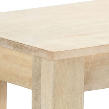 vidaXL Κονσόλα Τραπεζιού 110x35x77cm από Μασίφ Ξύλο Μάνγκο