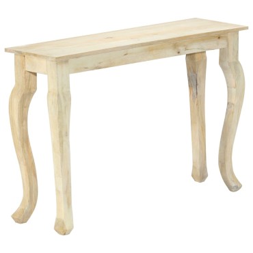 vidaXL Κονσόλα Τραπεζιού 110x35x77cm από Μασίφ Ξύλο Μάνγκο
