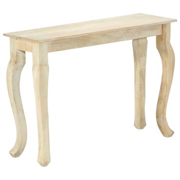 vidaXL Κονσόλα Τραπεζιού 110x35x77cm από Μασίφ Ξύλο Μάνγκο