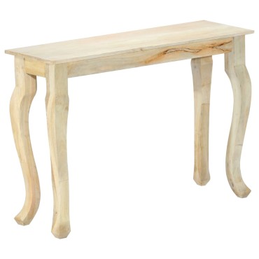 vidaXL Κονσόλα Τραπεζιού 110x35x77cm από Μασίφ Ξύλο Μάνγκο
