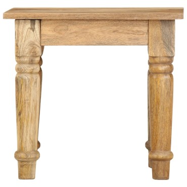 vidaXL Βοηθητικό Τραπεζάκι 43x43x40cm από Μασίφ Ξύλο Μάνγκο
