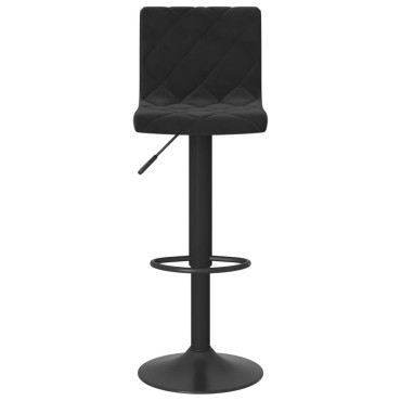 vidaXL Σκαμπό Μπαρ 2 τεμ. Μαύρο Βελούδο 40x43x(90-111)cm
