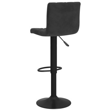 vidaXL Σκαμπό Μπαρ 2 τεμ. Μαύρο Βελούδο 40x43x(90-111)cm