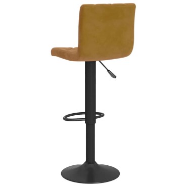vidaXL Σκαμπό Μπαρ 2 τεμ. Καφέ Βελούδινο 40x43x(90-111)cm