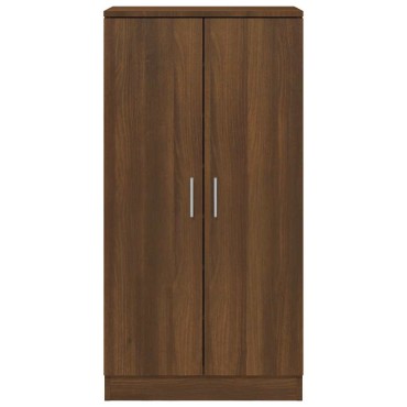vidaXL Παπουτσοθήκη Καφέ Δρυς 55x35x108cm από Τεχνητό Ξύλο