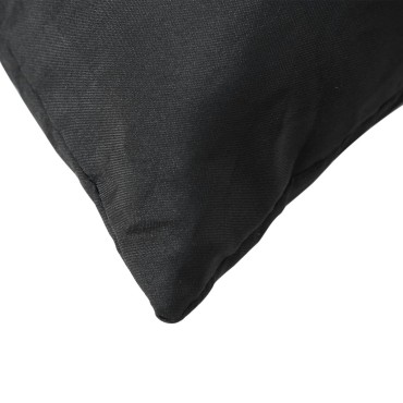 vidaXL Μαξιλάρια Καναπέ 4 τεμ. Μαύρα 60x60cm από Ύφασμα