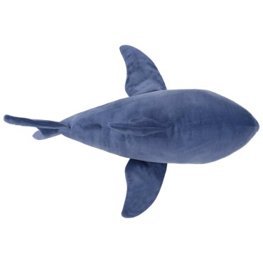 vidaXL Λούτρινο Παιχνίδι Αγκαλιάς White Shark Μπλε και Λευκό