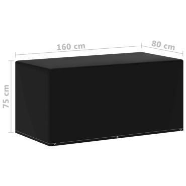 vidaXL Καλύμματα Επίπλων Κήπου 2 τεμ. με 6 Οπές 160x80x75cm