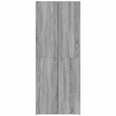 vidaXL Ντουλάπι Αρχειοθέτησης Γκρι Sonoma 60x32x153cm από Τεχνητό Ξύλο 1 τεμ.