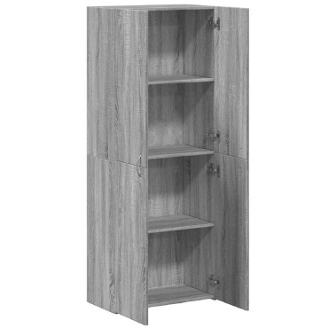 vidaXL Ντουλάπι Αρχειοθέτησης Γκρι Sonoma 60x32x153cm από Τεχνητό Ξύλο 1 τεμ.