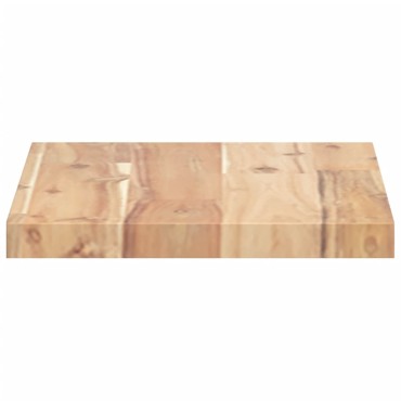 vidaXL Ράφια Πλωτά 3 τεμ. 60x20x2cm από Μασίφ Ξύλο Ακακίας χωρίς Επεξεργασία