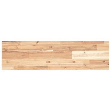 vidaXL Ράφι Πλωτό 80x20x2cm από Μασίφ Ξύλο Ακακίας χωρίς Επεξεργασία 1 τεμ.