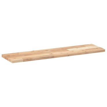 vidaXL Ράφια Πλωτά 2 τεμ. 80x20x2cm από Μασίφ Ξύλο Ακακίας χωρίς Επεξεργασία