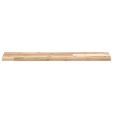 vidaXL Ράφια Πλωτά 2 τεμ. 80x20x2cm από Μασίφ Ξύλο Ακακίας χωρίς Επεξεργασία