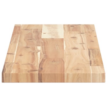 vidaXL Ράφια Πλωτά 2 τεμ. 80x20x2cm από Μασίφ Ξύλο Ακακίας χωρίς Επεξεργασία
