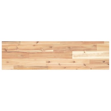 vidaXL Ράφι Πλωτό 100x20x2cm από Μασίφ Ξύλο Ακακίας χωρίς Επεξεργασία 1 τεμ.