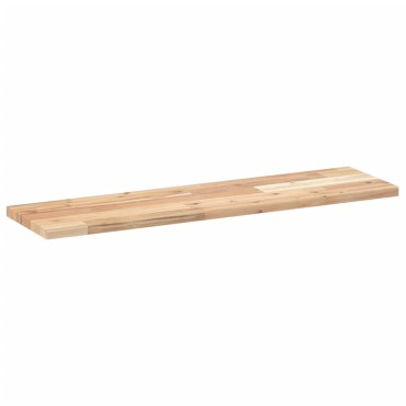 vidaXL Ράφι Πλωτό 100x20x2cm από Μασίφ Ξύλο Ακακίας χωρίς Επεξεργασία 1 τεμ.