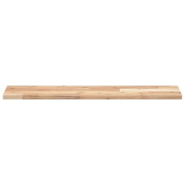 vidaXL Ράφι Πλωτό 100x20x2cm από Μασίφ Ξύλο Ακακίας χωρίς Επεξεργασία 1 τεμ.