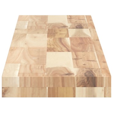 vidaXL Ράφια Πλωτά 4 τεμ. 120x20x4cm από Μασίφ Ξύλο Ακακίας, Ακατέργαστο