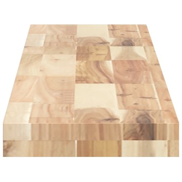 vidaXL Ράφια Πλωτά 2 τεμ. 140x20x4cm από Μασίφ Ξύλο Ακακίας