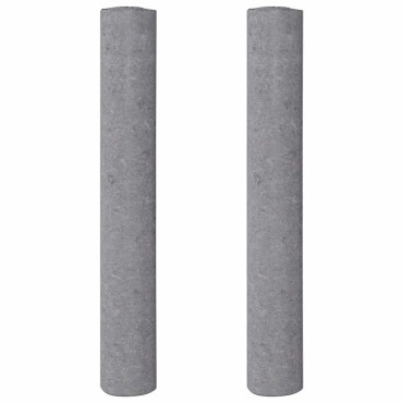 vidaXL Αντιολισθητικά Φλις Βαφής 2 τεμ. 10 μ. 180 γρ./μ² Γκρι