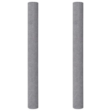 vidaXL Αντιολισθητικά Φλις Βαφής 2 τεμ. 5 μ. 280 γρ./μ² Γκρι