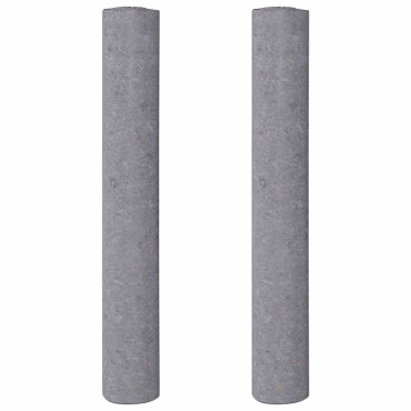 vidaXL Αντιολισθητικά Φλις Βαφής 2 τεμ. 10 μ. 280 γρ./μ² Γκρι