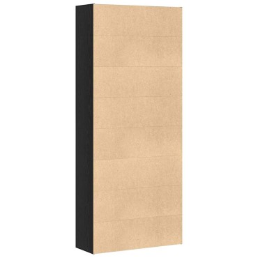 vidaXL Βιβλιοθήκη Μαύρη Δρυς 80x30x189cm από Τεχνητό Ξύλο 1 τεμ.