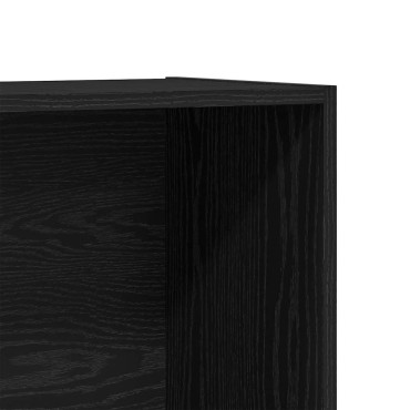 vidaXL Βιβλιοθήκη Μαύρη Δρυς 80x30x189cm από Τεχνητό Ξύλο 1 τεμ.