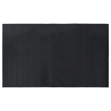 vidaXL Χαλί Ορθογώνιο Μαύρο 60x100cm από Μπαμπού
