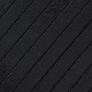 vidaXL Χαλί Ορθογώνιο Μαύρο 60x100cm από Μπαμπού