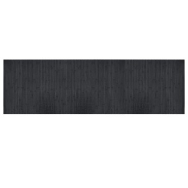 vidaXL Χαλί Ορθογώνιο Γκρι 60x200cm από Μπαμπού