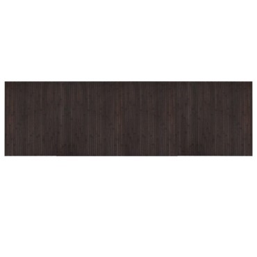 vidaXL Χαλί Ορθογώνιο Σκούρο Καφέ 60x200cm από Μπαμπού