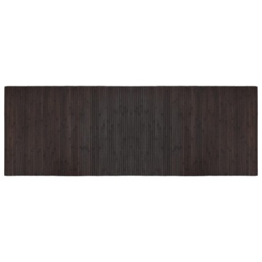 vidaXL Χαλί Ορθογώνιο Σκούρο Καφέ 70x200cm από Μπαμπού