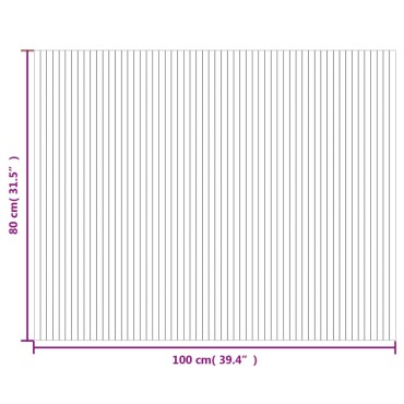 vidaXL Χαλί Ορθογώνιο Μαύρο 80x100cm από Μπαμπού