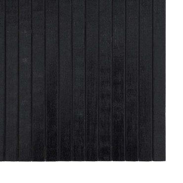 vidaXL Χαλί Ορθογώνιο Μαύρο 100x100cm από Μπαμπού