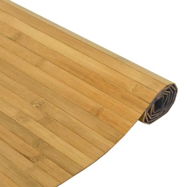 vidaXL Χαλί Ορθογώνιο Φυσικό 100x100cm Μπαμπού