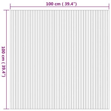 vidaXL Χαλί Ορθογώνιο Φυσικό 100x100cm Μπαμπού