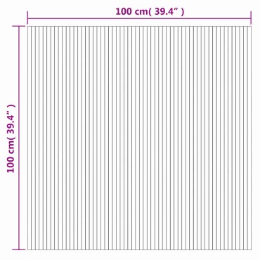 vidaXL Χαλί Ορθογώνιο Καφέ 100x100cm από Μπαμπού