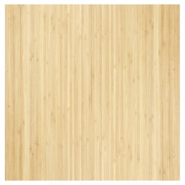 vidaXL Χαλί Ορθογώνιο Ανοιχτόχρωμο Φυσικό 100x100cm από Μπαμπού