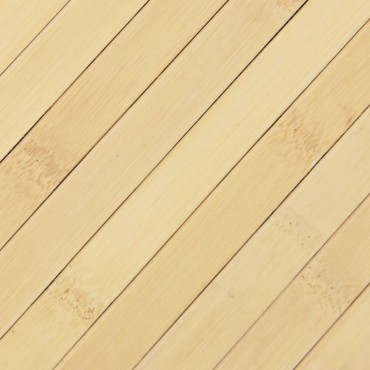 vidaXL Χαλί Ορθογώνιο Ανοιχτόχρωμο Φυσικό 100x100cm από Μπαμπού